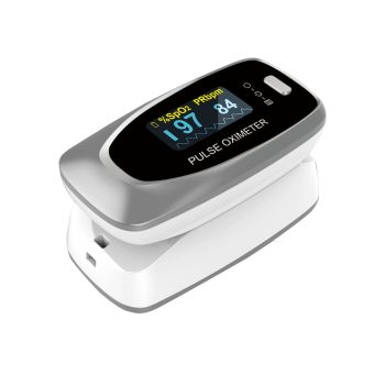 เครื่องวัดปริมาณออกซิเจนในเลือดปลายนิ้ว Fingertip Pulse Oximeter เครื่องวัดปริมาณออกซิเจนในเลือดปลายนิ้ว Fingertip Pulse Oximeter