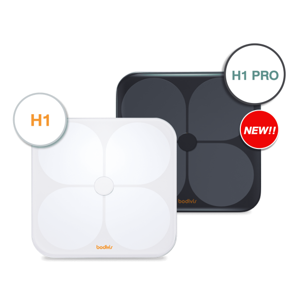 New เครื่องชั่งน้ำหนักวัดไขมัน เครื่องชั่งน้ำหนักดิจิตอล Bodivis H1 and H1 Pro