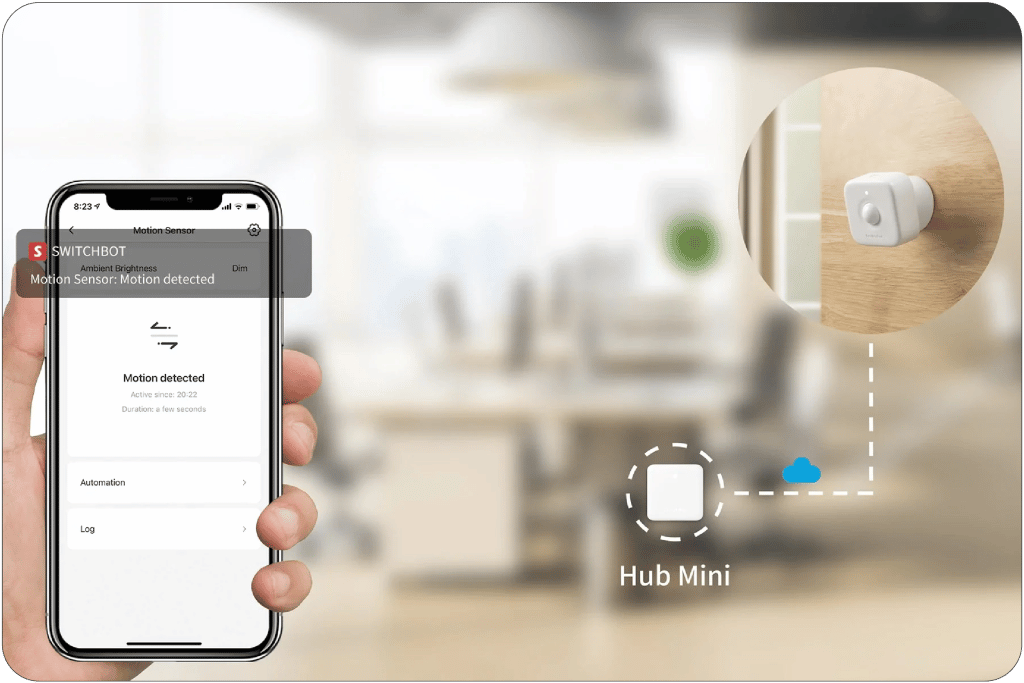 Smart Motion Sensor Application with Hub Mini